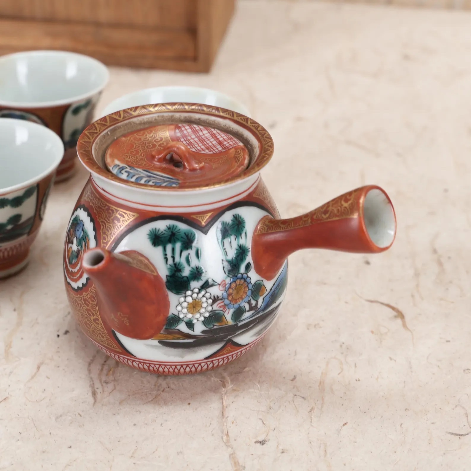 Antique Japanese Shinto Inari Fox A Pair (22S-29)